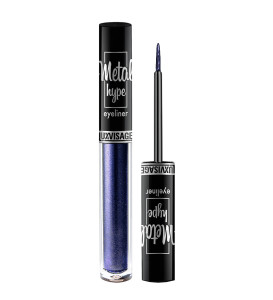 Подводка для глаз Lux Visage Metal hype стойкая цветная с металлическим сиянием тон 03 Sapphire blue 1 гр - 1