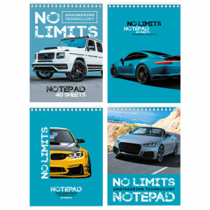 Блокнот A5 No limits на спирали 40 л