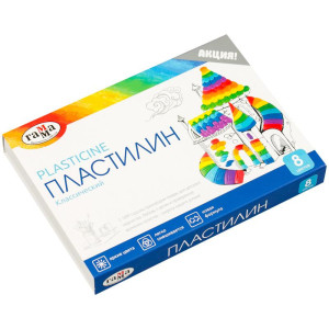 Пластилин Гамма Классический 8 цветов