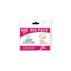 Ватные палочки Lady Cotton пакет 400 шт