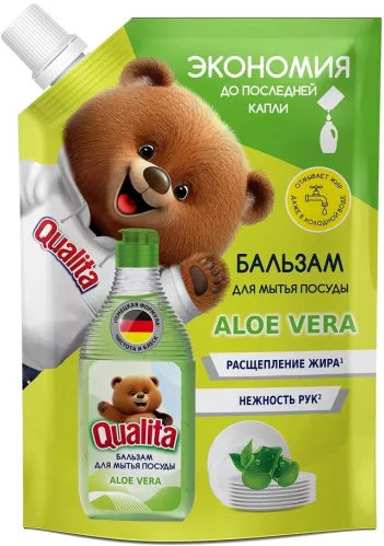 Средство для мытья посуды Qualita Green Tea&Aloe 500 мл – 1