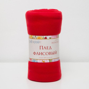 Плед Экономь и Я Красный 150 х 200 см