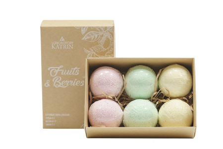 Набор бомбочек для ванн Лаборатория Катрин Fruits&Berries бурлящие 6 шт х 40 гр