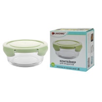 Soft color Контейнер стекло 0,65л кругл 15х5,9см