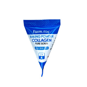 Скраб для лица FarmStay Baking Powder Collagen для очищения пор с коллагеном 7 гр