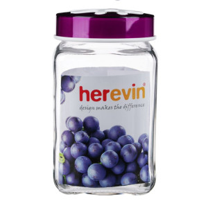 Банка для сыпучих продуктов Herevin цвет в ассортименте 660 мл