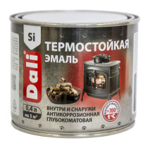 Эмаль Dali Термостойкая кремнийорганическая серебро 0.4 л