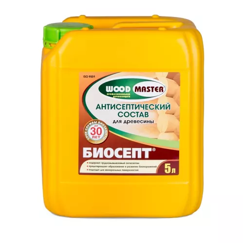 Состав антисептический Woodmaster Биосепт пропиточный 5 л – 1