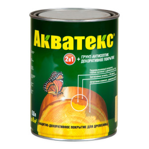 Защитно-декоративное покрытие для древесины Акватекс 2 в 1 Палисандр 0.8 л - 1
