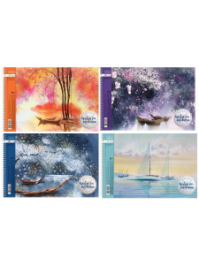 AL 40А4тВсп Hatber Альбом д/рисов "Watercolor" 40л