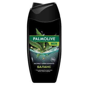 Гель для душа Palmolive Баланс 4 в 1 с экстрактом семян конопли для мужчин 500 мл