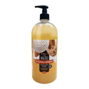 Мыло-крем жид. AURA CLEAN Питательное Миндальное мороженое 1л 1/8