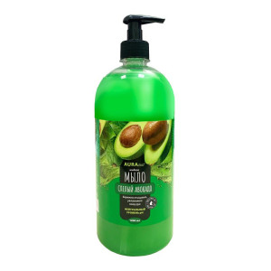Мыло-крем жид. AURA CLEAN Тонизирующее Авокадо 1л 1/8
