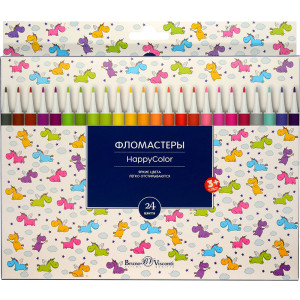 Фломастеры КАНЦТОВАРЫ разное 24 цв