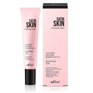 Крем для лица Белита Satin skin.Атласная кожа Безупречный тон,cica крем SPF 30 дневной 30 мл