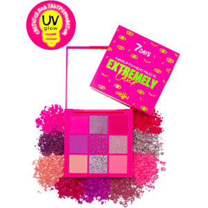 Палетка пигментов 7 Days  UVglow Neon тон 501 Pink punk