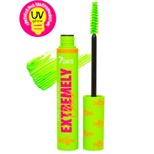 Тушь для волос светящаяся 7 Days UV glow Neon тон 604 Зеленый / под ультрафиолетом неоново-зеленый 10 мл