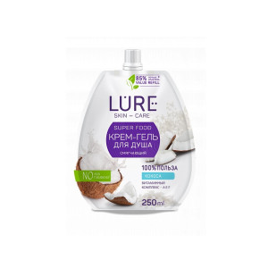 Крем-гель для душа Lure Super Food с экстрактом кокоса 250 мл