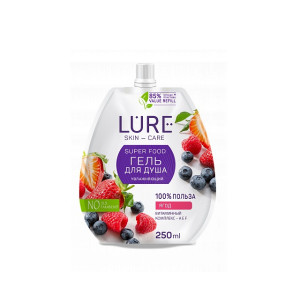 Гель для душа Lure Super Food с экстрактом ягод 250 мл