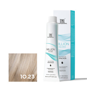Крем-краска для волос TNL Professional Million Gloss 10.23 Платиновый блонд перламутр золотистый 100 мл