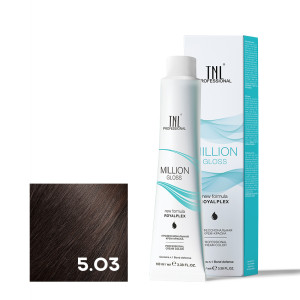 Крем-краска для волос TNL Professional Million Gloss 5.03 Светлый коричневый теплый 100 мл