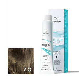 Крем-краска для волос TNL Professional Million Gloss 7.0 Блонд 100 мл
