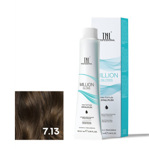 Крем-краска для волос TNL Professional Million Gloss 7.13 Блонд бежевый 100 мл