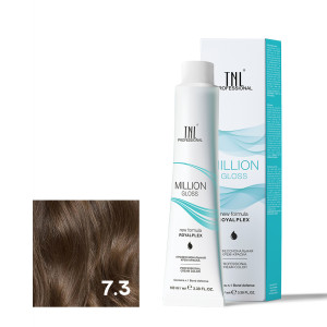 Крем-краска для волос TNL Professional Million Gloss 7.3 Блонд золотистый 100 мл