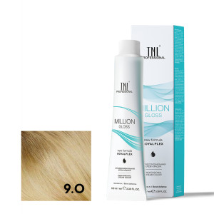 Крем-краска для волос TNL Professional Million Gloss 9.0 Очень светлый блонд 100 мл