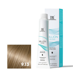 Крем-краска для волос TNL Professional Million Gloss 9.13 Очень светлый блонд бежевый 100 мл