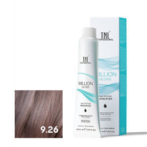 Крем-краска для волос TNL Professional Million Gloss 9.26 Очень светлый блонд розовый 100 мл