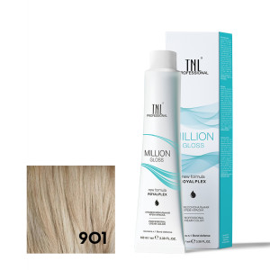 Крем-краска для волос TNL Professional Million Gloss 901 Осветляющий пепельный 100 мл
