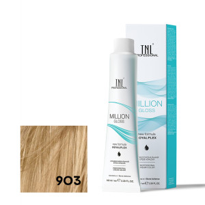 Крем-краска для волос TNL Professional Million Gloss 903 Осветляющий золотистый 100 мл