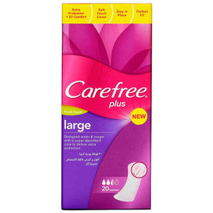 CAREFREE Прокладки ежед. Plus Large 20шт