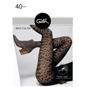 Колготки Gatta Wild Cat Принт Леопард 40 Den цвет Nero размер 2