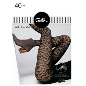 Колготки Gatta Wild Cat Принт Леопард 40 Den цвет Nero размер 4