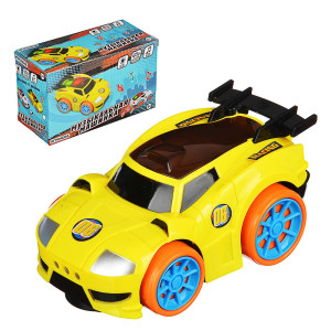 ИГРОЛЕНД Машинка музыкальная, свет, звук, движение, 3АА, ABS, 8,5х6х14,5см, 2 дизайна