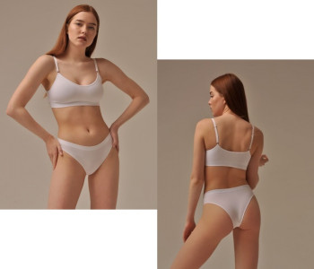 MIREY SL442 BRASILIANO Трусы бразилиано S/M bianco