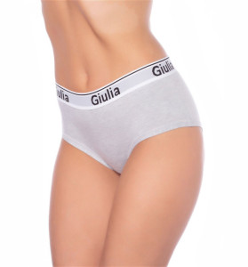 Трусы Giulia Cotton Culotte 01B Слипы серый меланж (grigio) M - 1