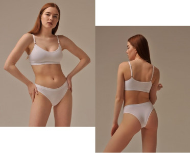 MIREY SL442 BRASILIANO Трусы бразилиано L/X bianco