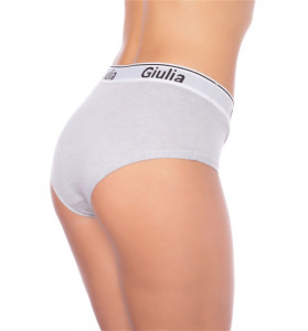 Трусы Giulia Cotton Culotte 01B Слипы серый меланж (grigio) L - 1