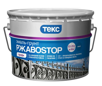 Эмаль-Грунт РжавоStop ПРОФИ белая 10 кг