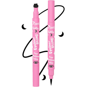 Подводка для глаз 7 Days Cute тон 210 Eyeliner&Moon black stamp штамп 2 мл