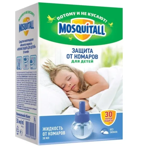 Жидкость MOSQUITALL Нежная защита д/детей 30 ночей от комаров 30 мл – 1