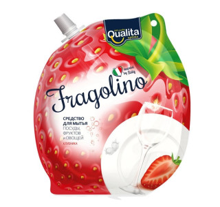 Средство для мытья посуды Qualita Fragolino 450 мл