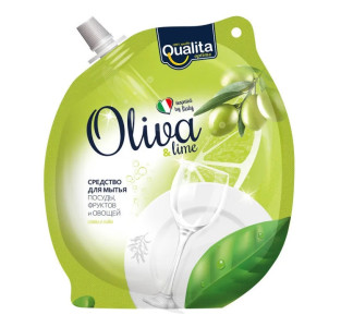 Средство для мытья посуды Qualita Oliva&Lime 450 мл