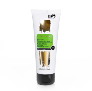 Маска для лица Bio World Secret Life Luxury Therapy отшелушивающая, золотая 75 мл