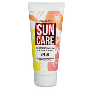 Солнцезащитный крем MODAMO для лица и тела SPF 50 200 мл
