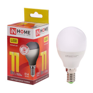 Лампа светодиодная LED-ШАР-VC 11Вт 230В Е14 3000К 990Лм IN HOME