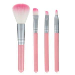 Набор для макияжа ЮниLook Кисти 4 шт 12 см и косметичка 13х8 см - 1